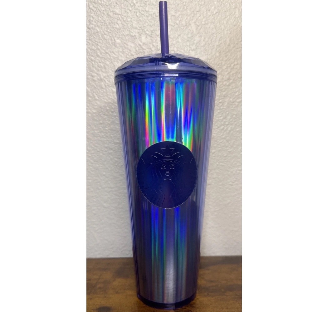 Starbucks 2022 Fall Kaleidoscope 24 Oz Tumbler Purple Prism limited-ed cold cup